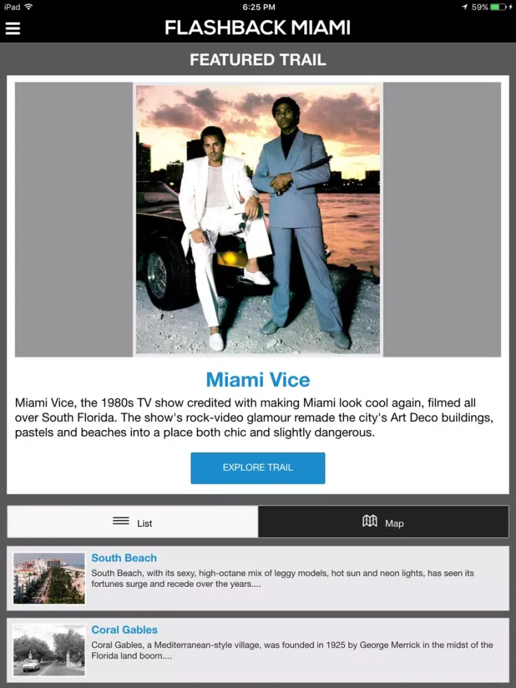 Ảnh chụp màn hình của Flashback Miami iPad 