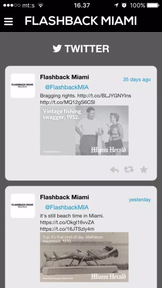 Ảnh chụp màn hình của Flashback Miami