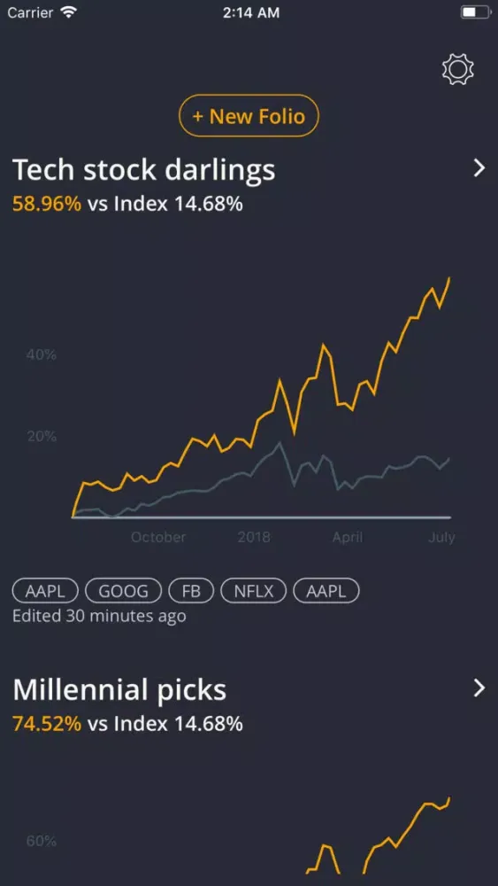تصاویر Folio app