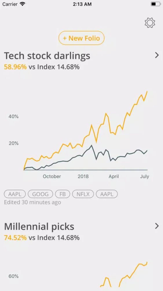 تصاویر Folio app