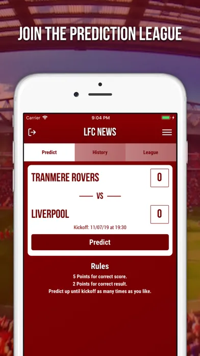 LFC News - Fan App Screenshots