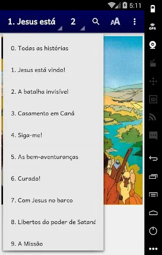 Quadrinhos Jesus, O Messias應用截圖