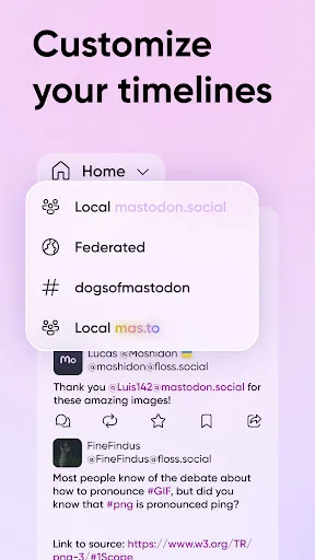 Moshidon for Mastodon Screenshots