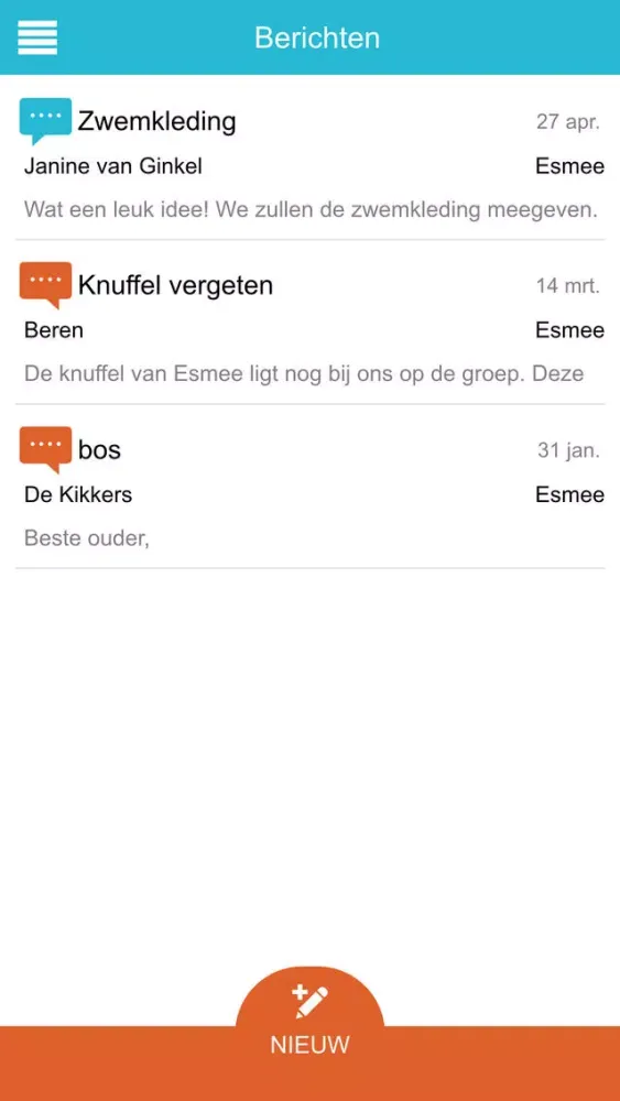 Konnect OuderApp Screenshots
