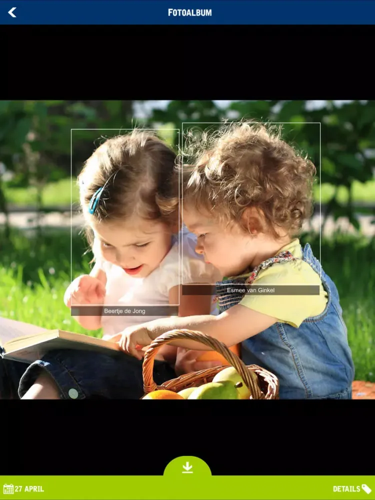 Zrzuty ekranu Kinderopvang Humanitas iPad 