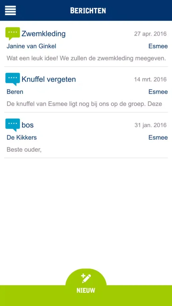 Zrzuty ekranu Kinderopvang Humanitas