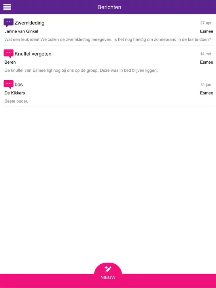 Kinderdagverblijf Stip & Stap iPad  스크린샷