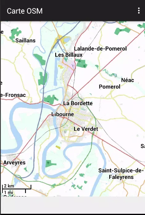 Captures d'écran de OSM Map