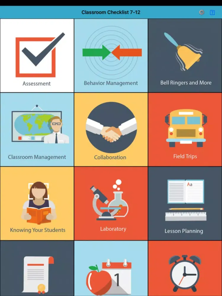 تصاویر Classroom Checklist 7-12 iPad 