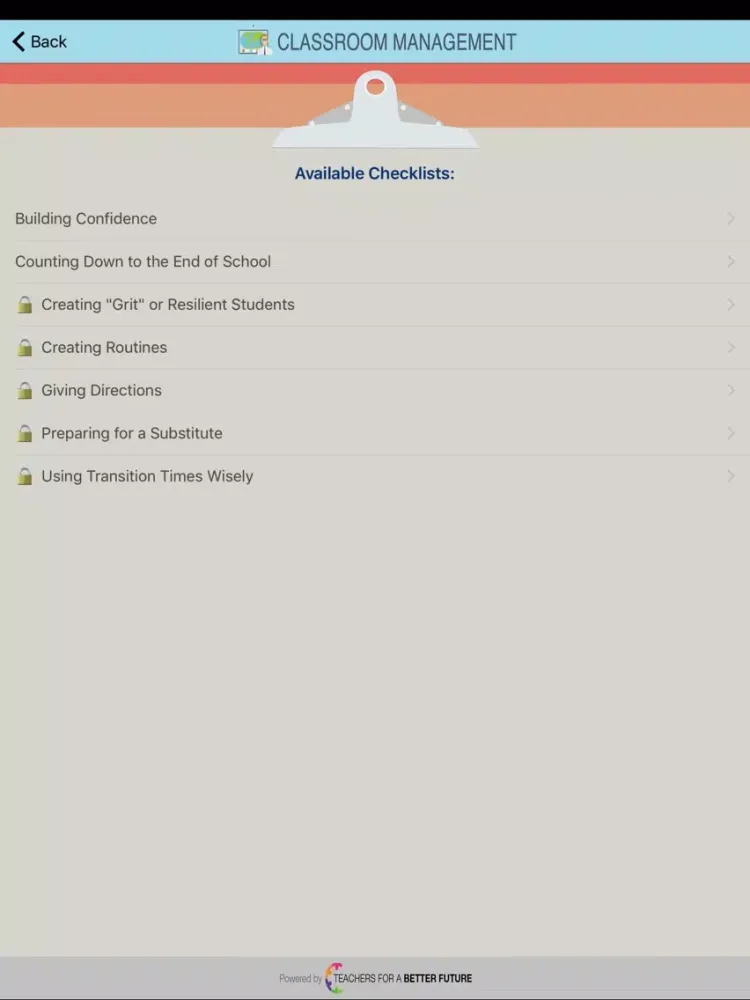 تصاویر Classroom Checklist 7-12 iPad 