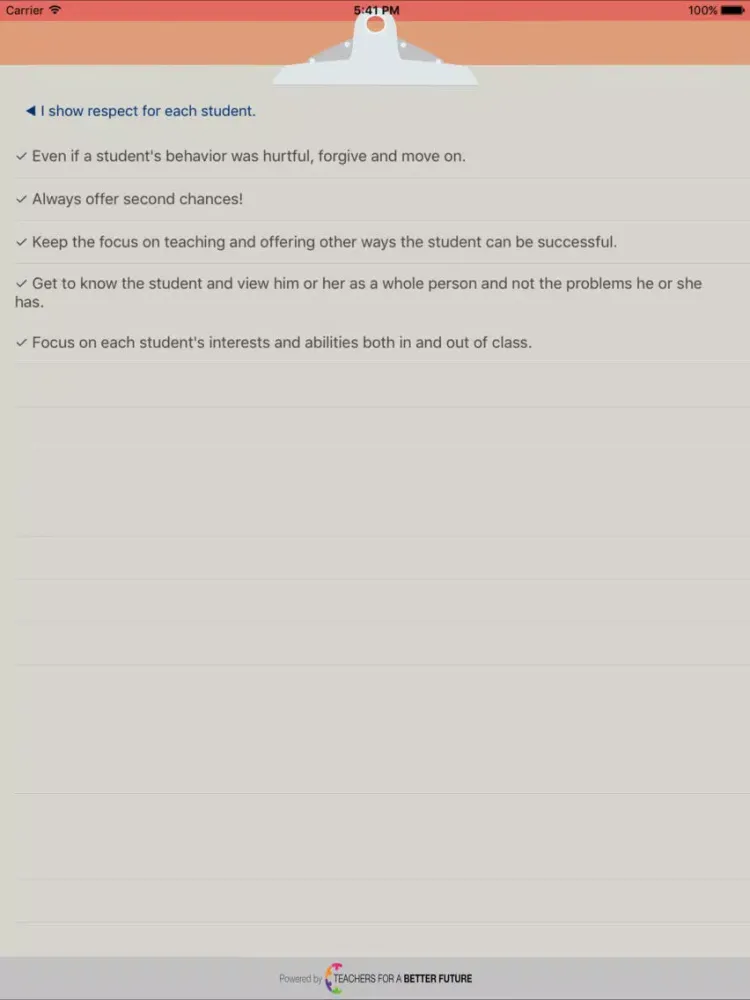 تصاویر Classroom Checklist 7-12 iPad 