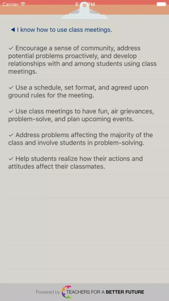 تصاویر Classroom Checklist 7-12
