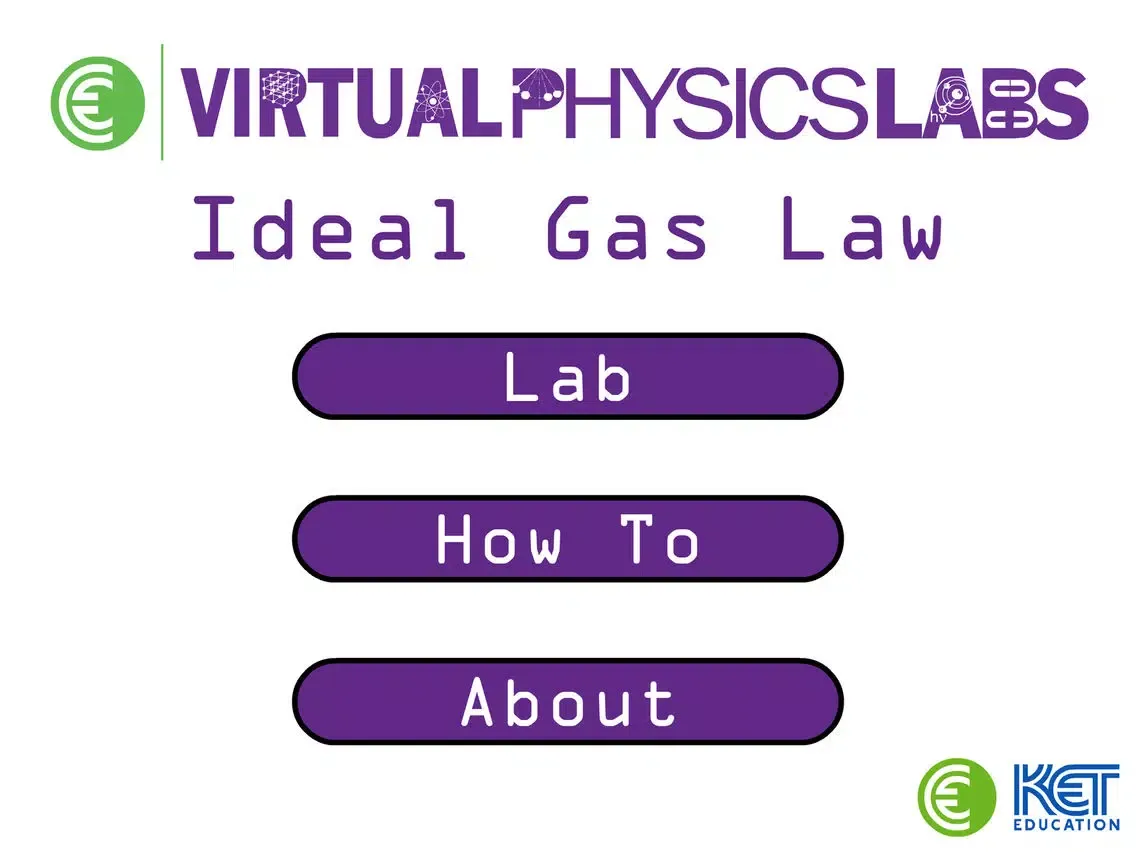 Captures d'écran de KET Virtual Physics Labs - Ideal Gas Law iPad 