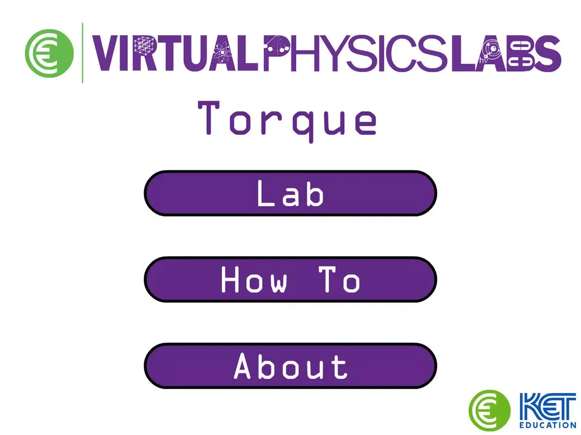 KET Virtual Physics Labs - Torque iPad  스크린샷