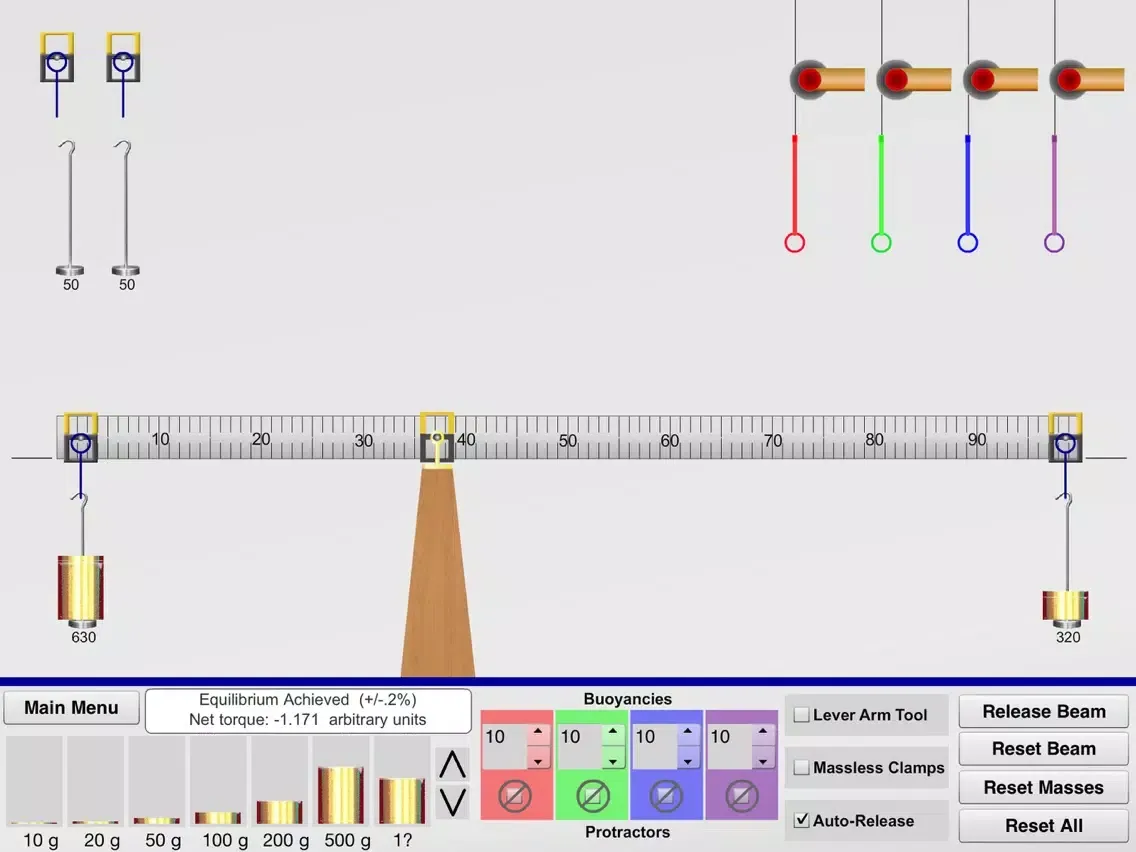 KET Virtual Physics Labs - Torque iPad  스크린샷