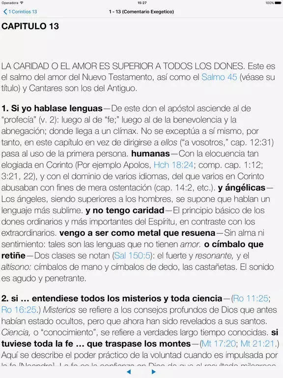 Captures d'écran de Biblia y Comentario Siglo XXI iPad 