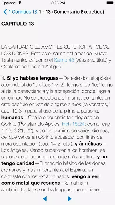 Captures d'écran de Biblia y Comentario Siglo XXI