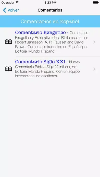 Captures d'écran de Biblia y Comentario Siglo XXI
