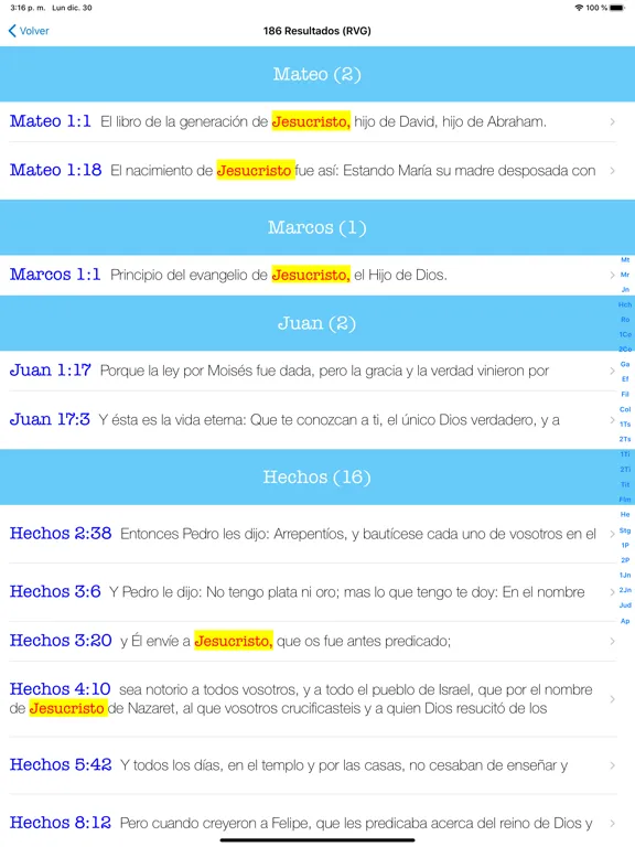 Captures d'écran de Biblia Reina Valera con Strong iPad 