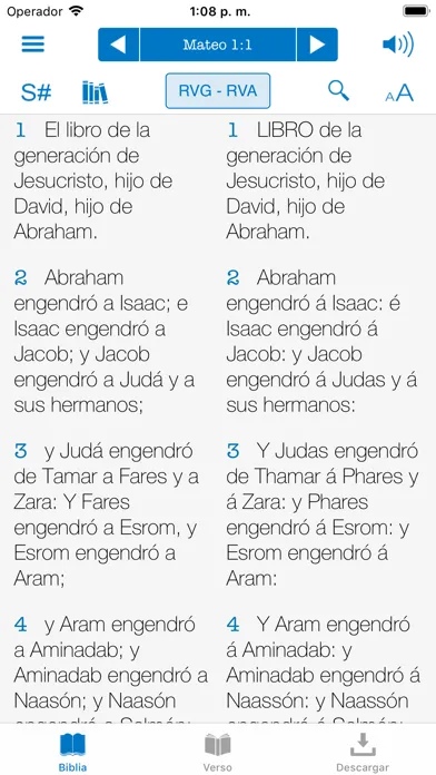 Captures d'écran de Biblia Reina Valera con Strong