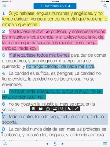 تصاویر Bible and Spanish Commentary iPad 