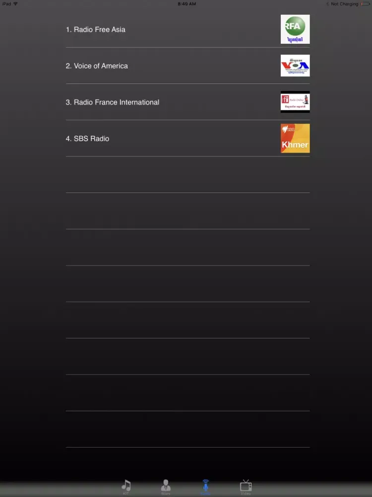 Khmer Internet Radio iPad  سکرین شاٹس