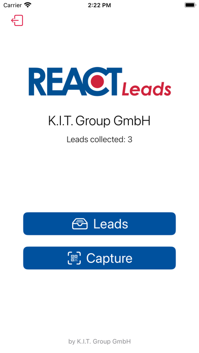 Captures d'écran de REACT Leads