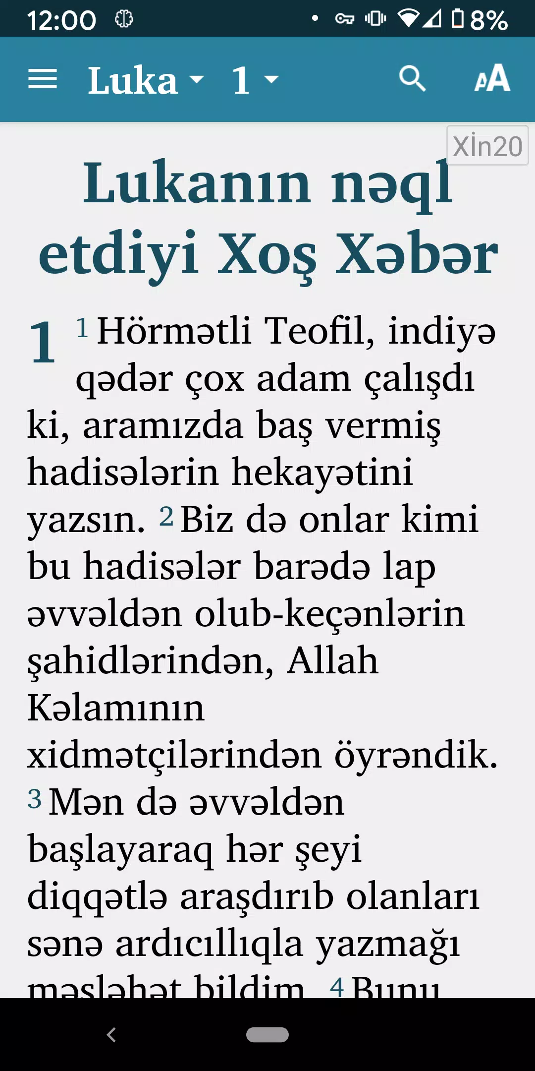 Bible App in Azerbaijani Screenshots