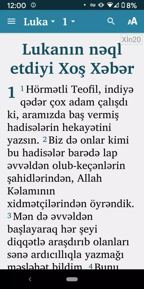 Bible App in Azerbaijani Screenshots