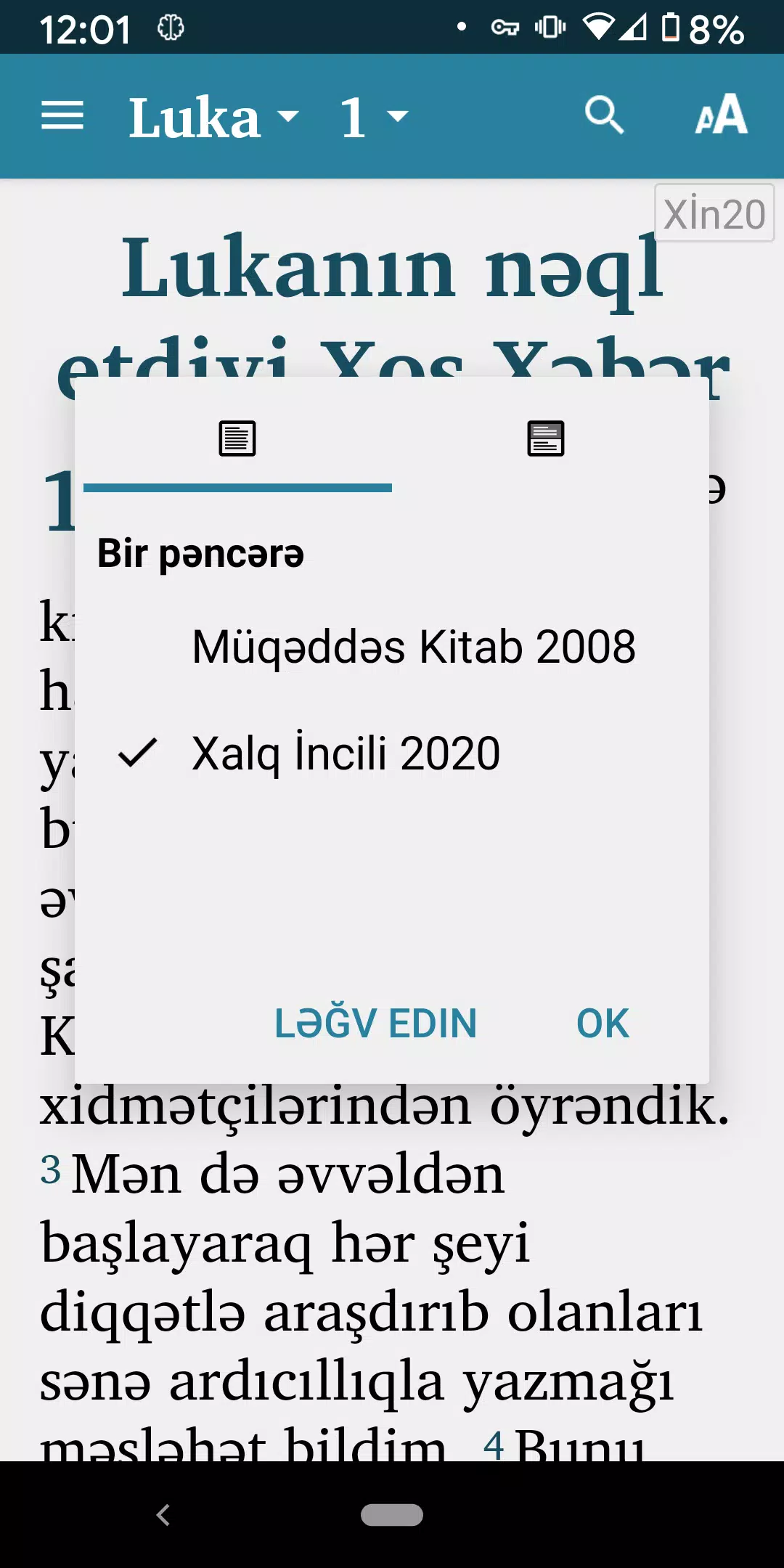 Bible App in Azerbaijani Screenshots