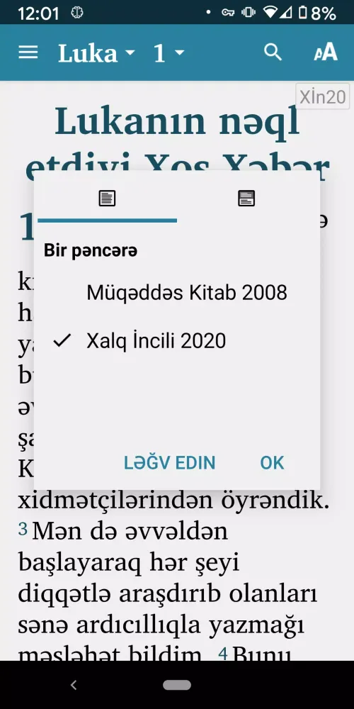 Bible App in Azerbaijani Screenshots