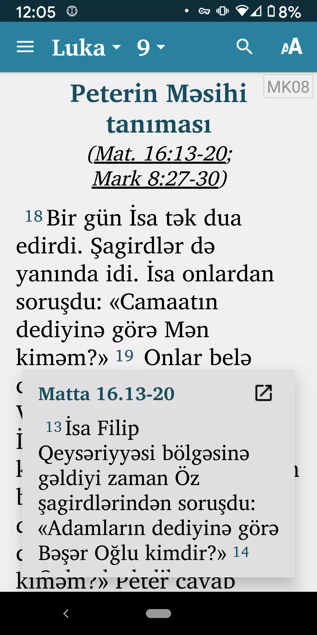 Bible App in Azerbaijani Screenshots