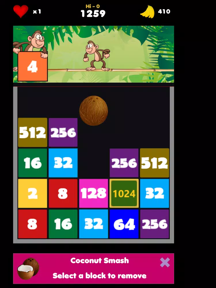 Zrzuty ekranu Monkey Buster 2048 iPad 