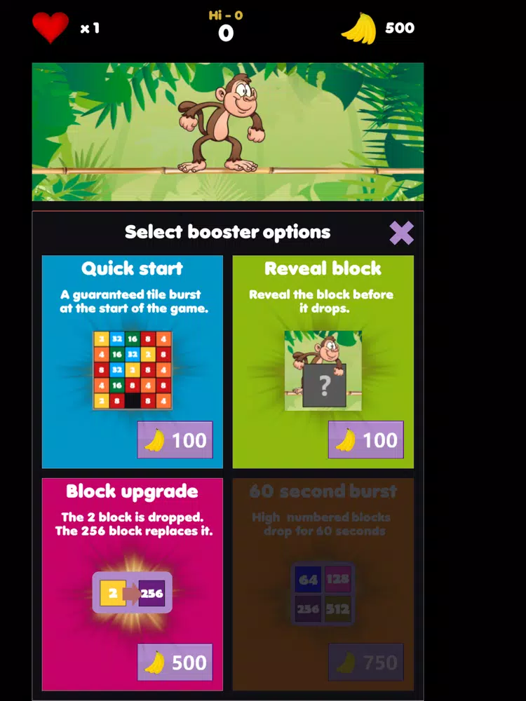 Zrzuty ekranu Monkey Buster 2048 iPad 