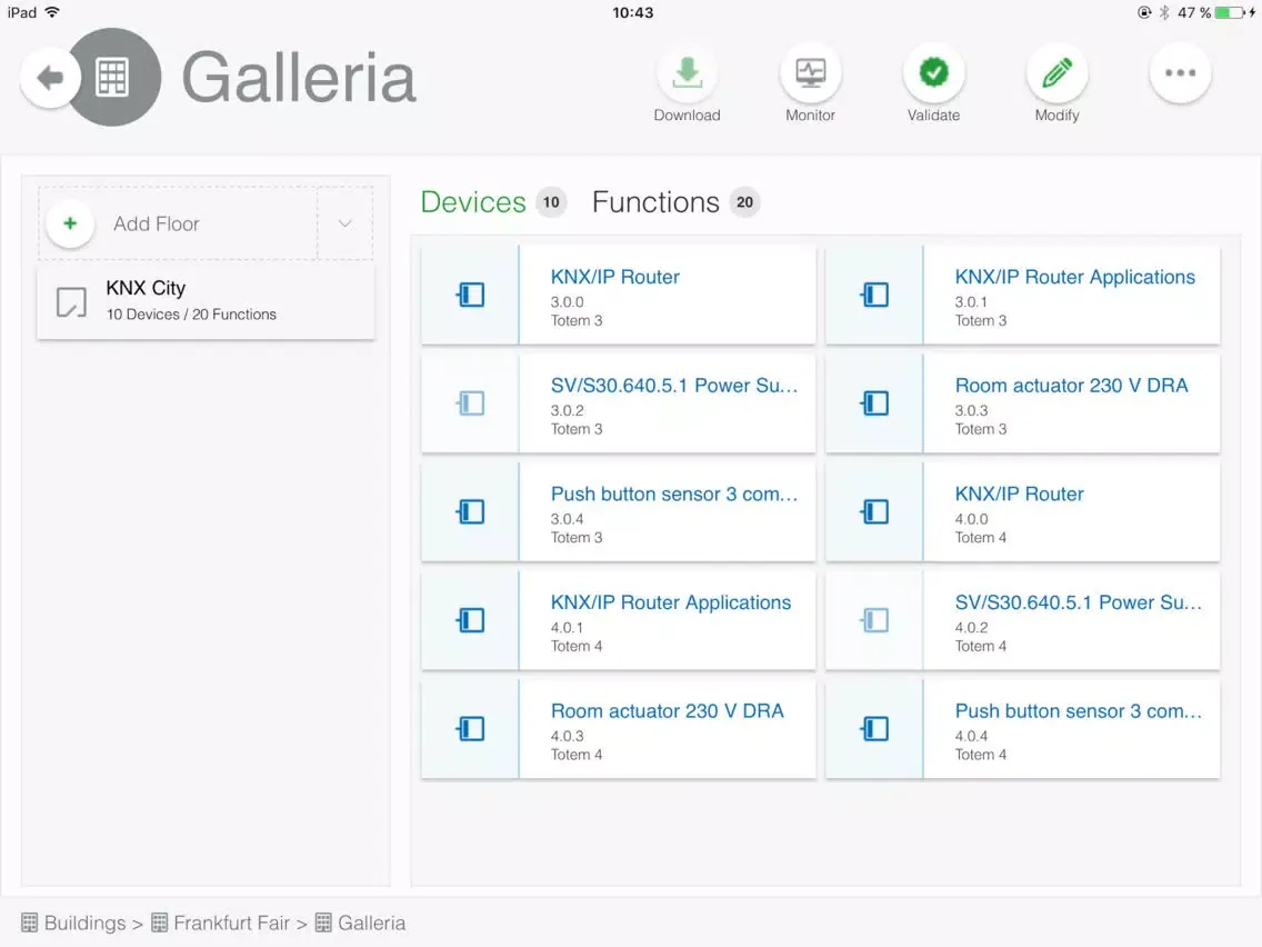 ภาพหน้าจอของ ETS Inside iPad 