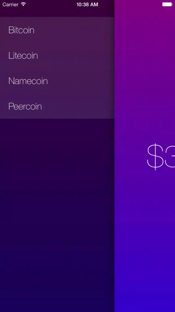 Screenshot di Coinprice