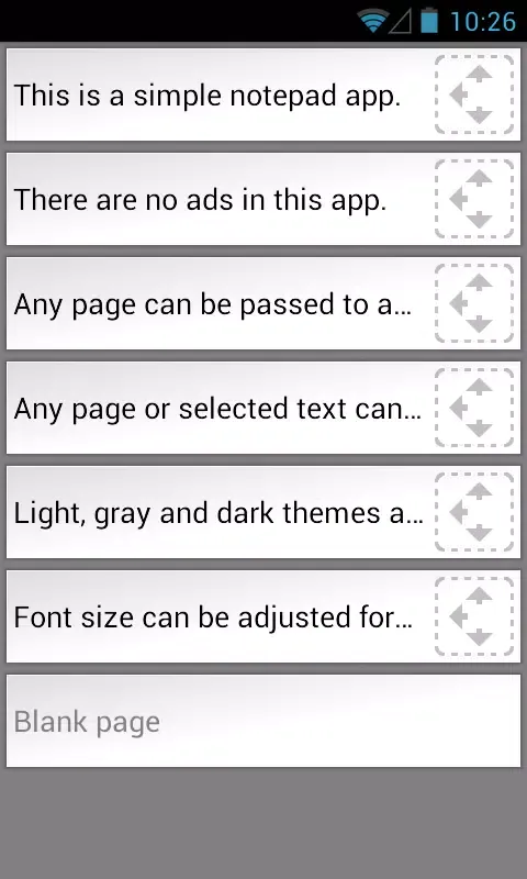 Ảnh chụp màn hình của Notepad
