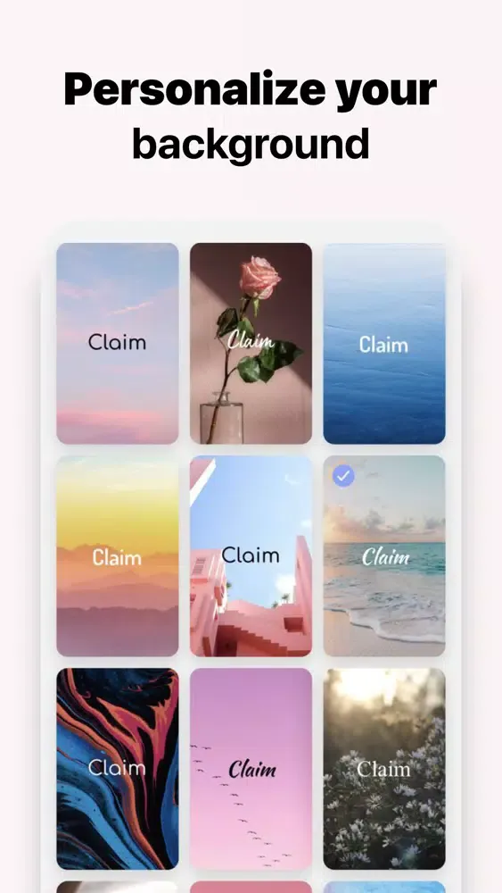 Capturas de tela do Claim - Positive Affirmations