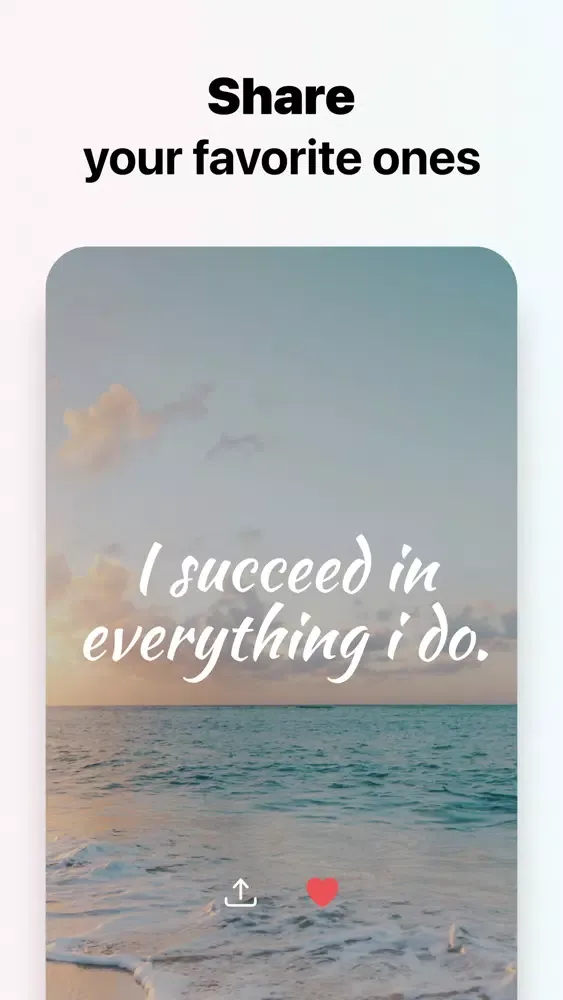 Capturas de tela do Claim - Positive Affirmations