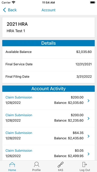 Ảnh chụp màn hình của KP Balance Tracker
