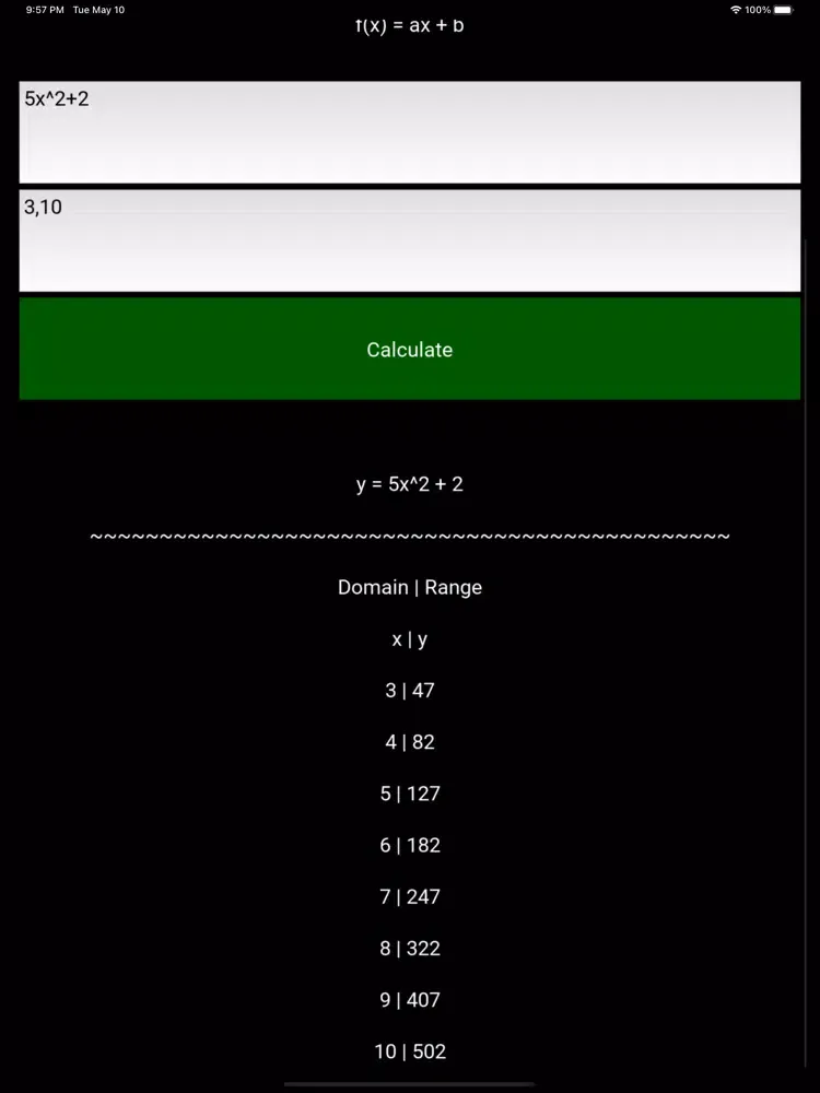 Capturas de pantalla de Domain and Range Calculator iPad 