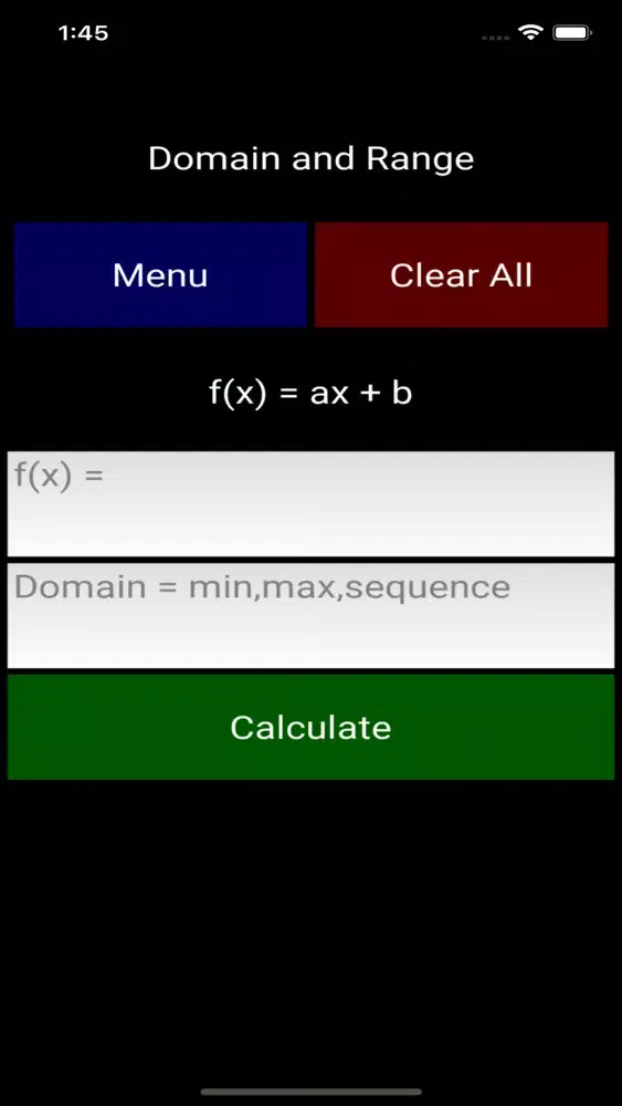 Capturas de pantalla de Domain and Range Calculator