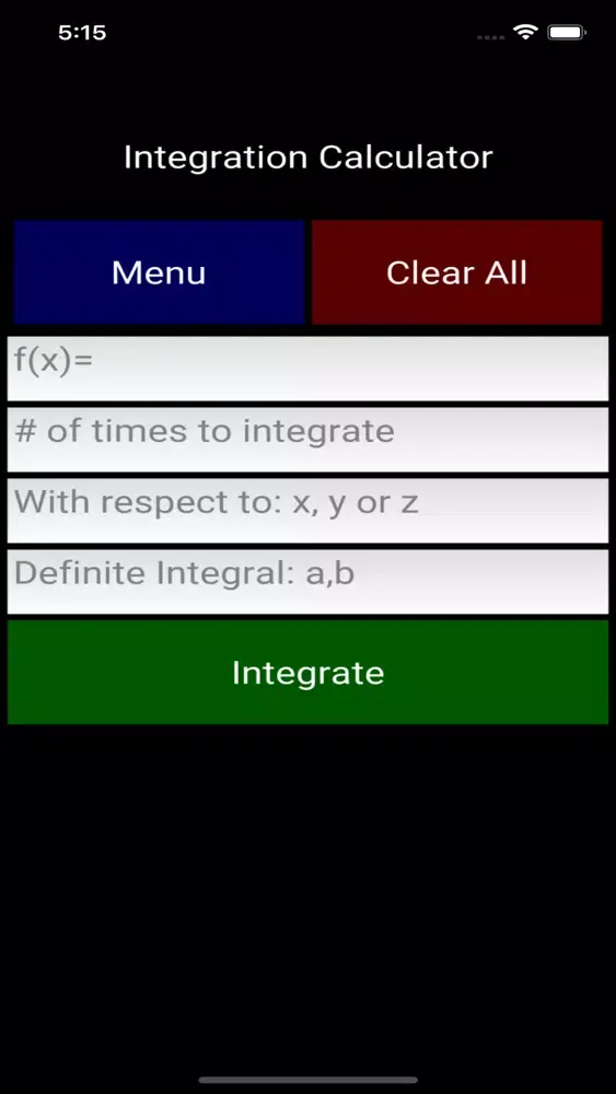 Integration Calculator স্ক্রিনশট