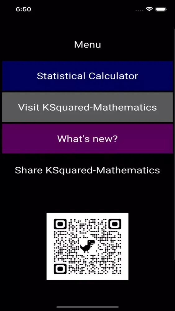 Tangkapan skrin Stats Calculator