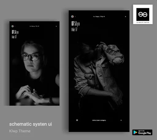 Schematic System UI Klwp スクリーンショット