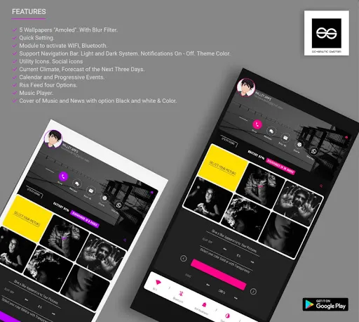 Schematic System UI Klwp スクリーンショット