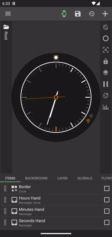 Capturas de tela do KWCH Kustom Watchface Creator