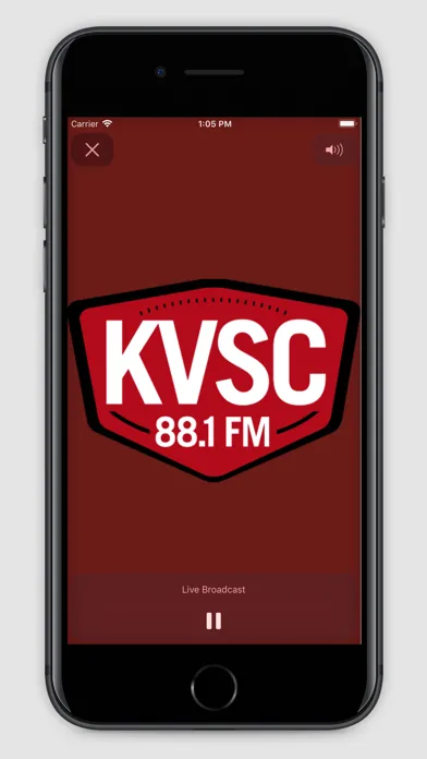 Capturas de tela do KVSC Listen Live