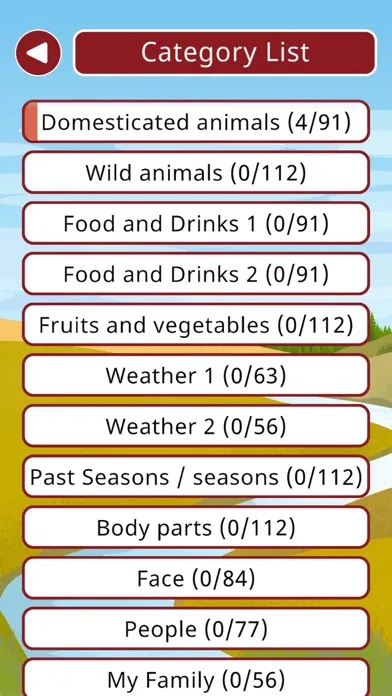 Lakota Vocab Builder Version 2 Screenshots