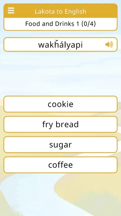 Lakota Vocab Builder Version 2 Screenshots